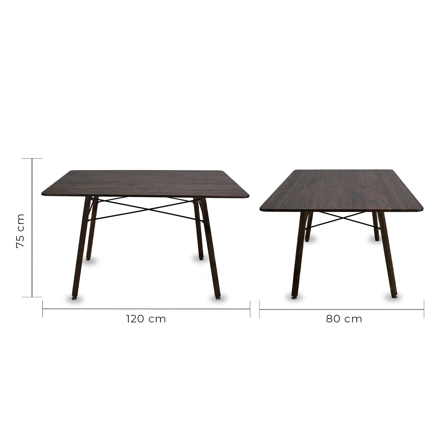 Comedor Eames Mesa Rectangular Nogal