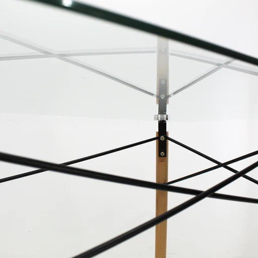 Mesa Eames Rectangular de Cristal
