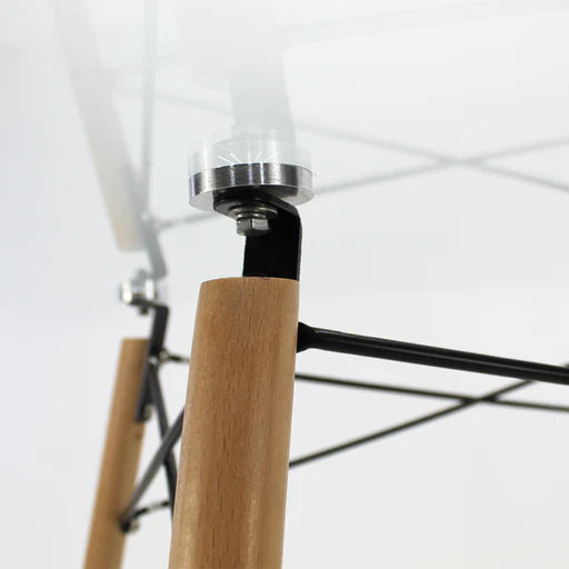 Mesa Eames Rectangular de Cristal
