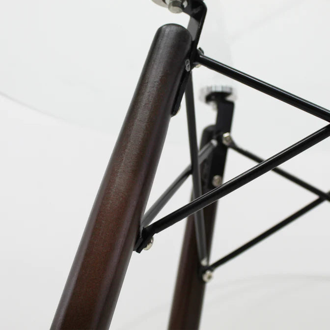 Mesa Eames Circular de .80cm D en Cristal