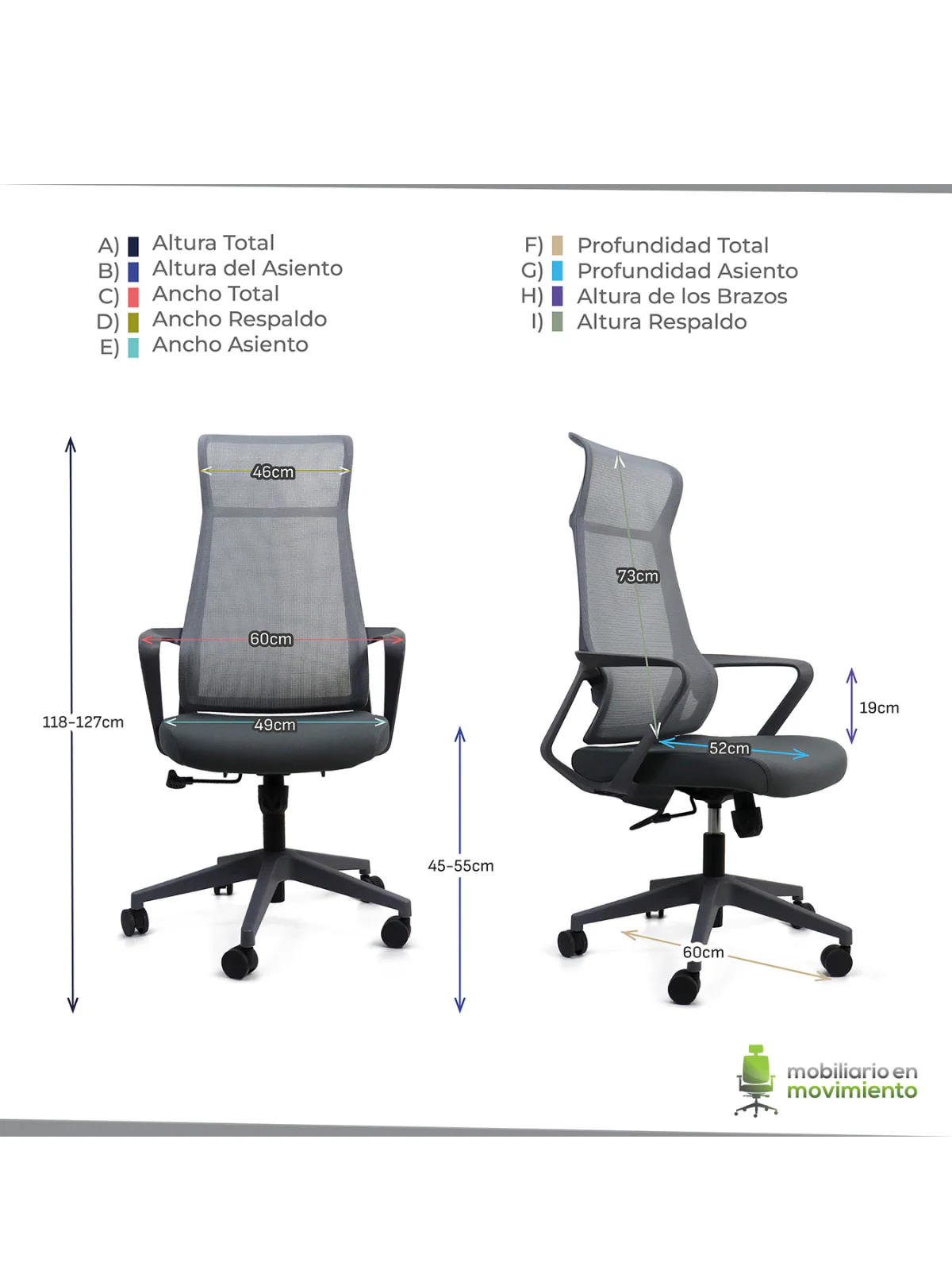 Silla Secretarial Luxemburgo