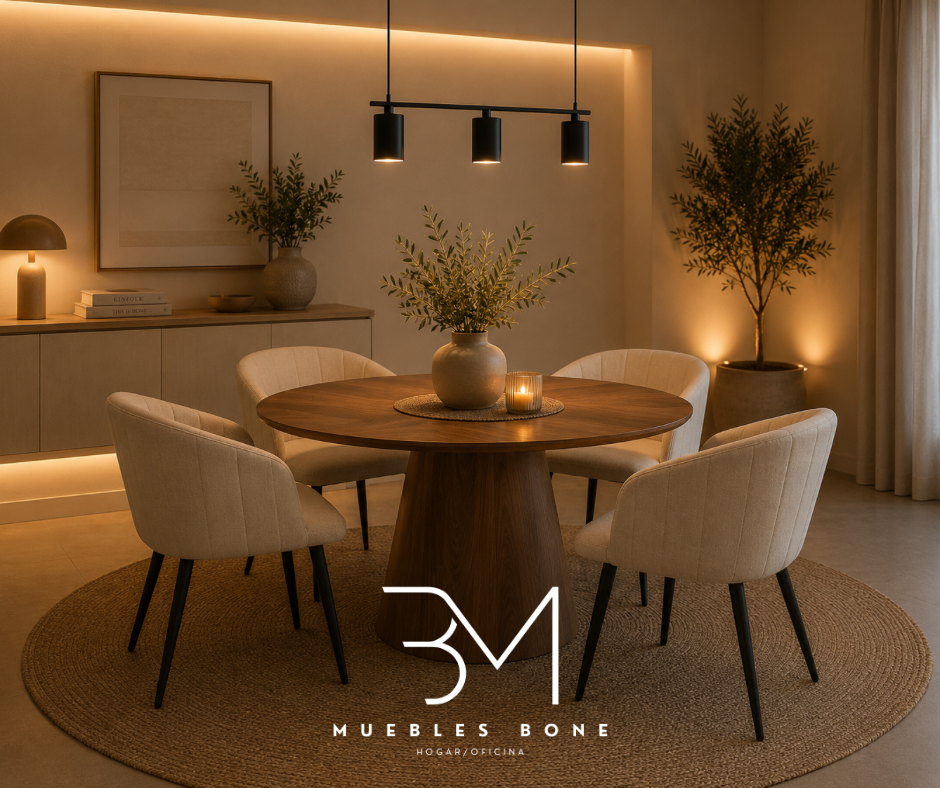 Comedor Padar 4 Personas, Sillas Burgos