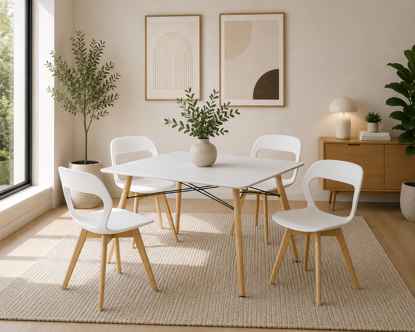 Comedor 4 Personas Moura+ Eames Melamina