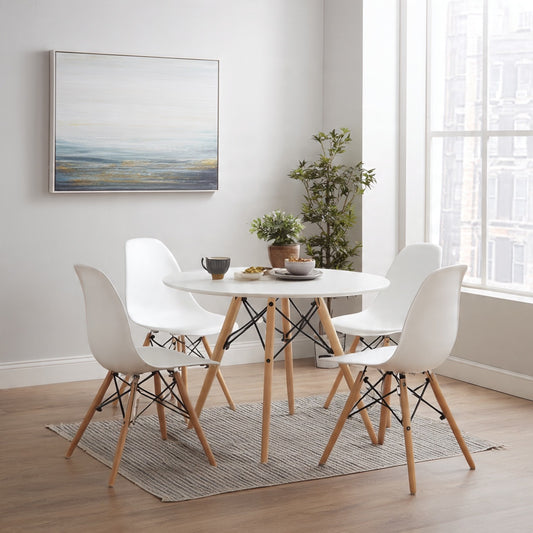 Comedor Eames Mesa 0.80m Blanco