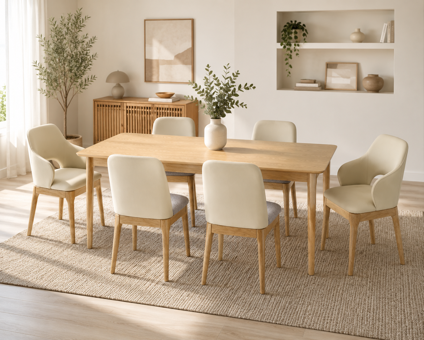 Comedor Peniche+Viseo 1.80m 6 Personas