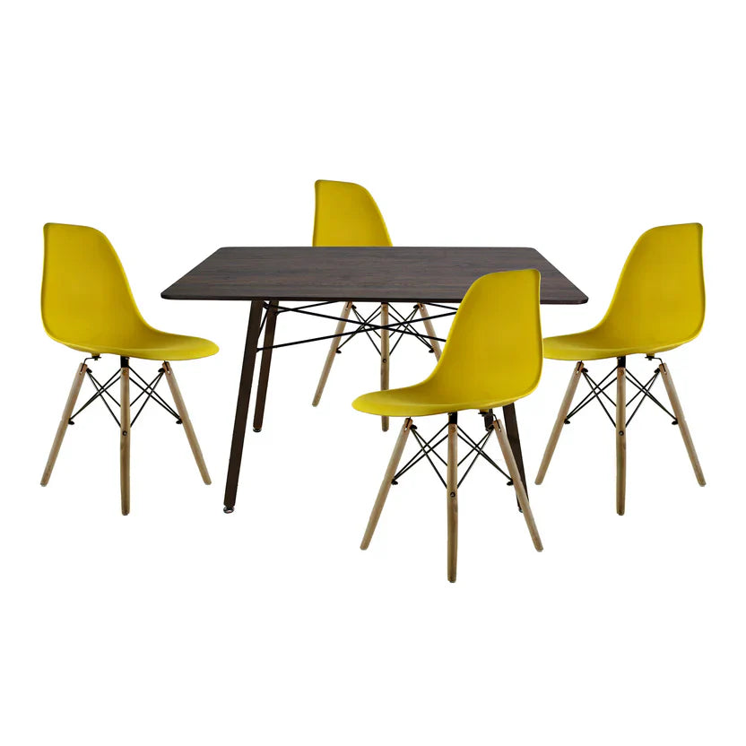 Comedor Eames Mesa Rectangular Nogal