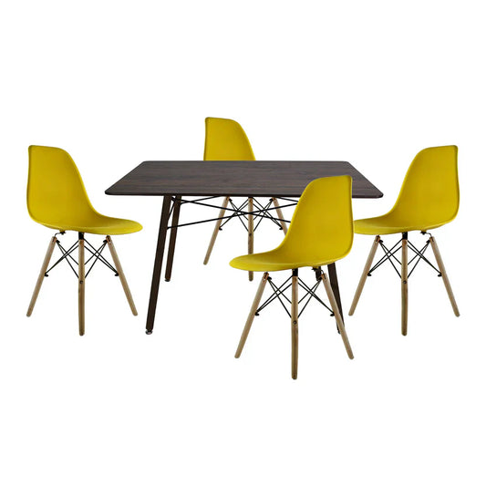 Comedor Eames Mesa Rectangular Nogal