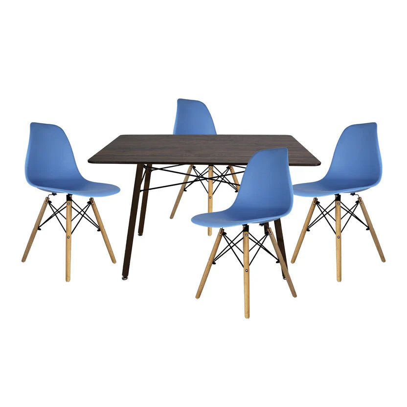 Comedor Eames Mesa Rectangular Nogal