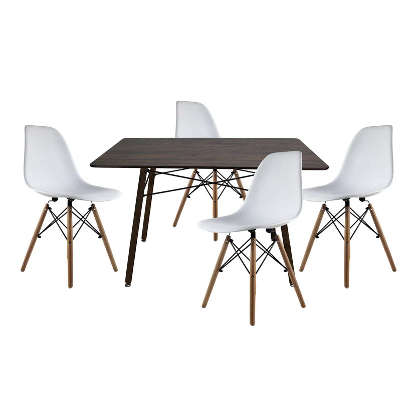 Comedor Eames Mesa Rectangular Nogal