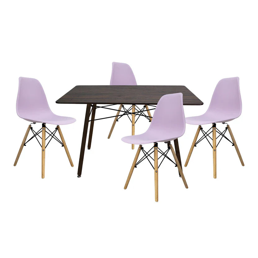 Comedor Eames Mesa Rectangular Nogal