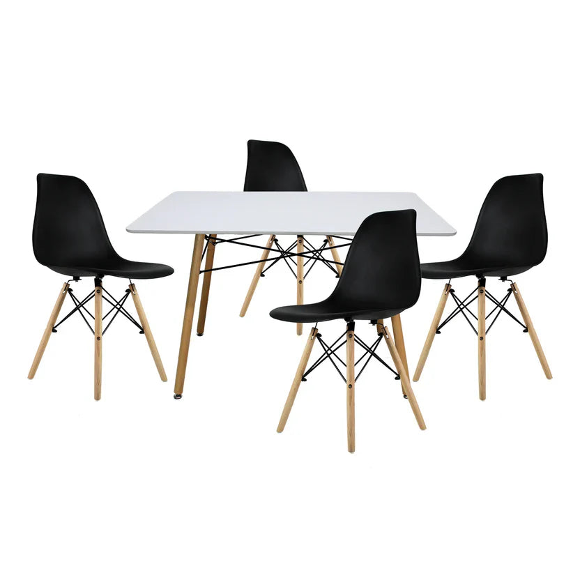 Comedor Eames Rectangular Mel Blanco 120cm