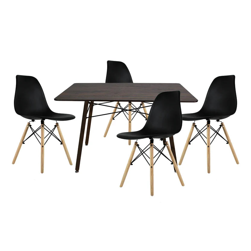 Comedor Eames Mesa Rectangular Nogal