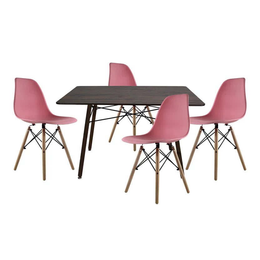 Comedor Eames Mesa Rectangular Nogal