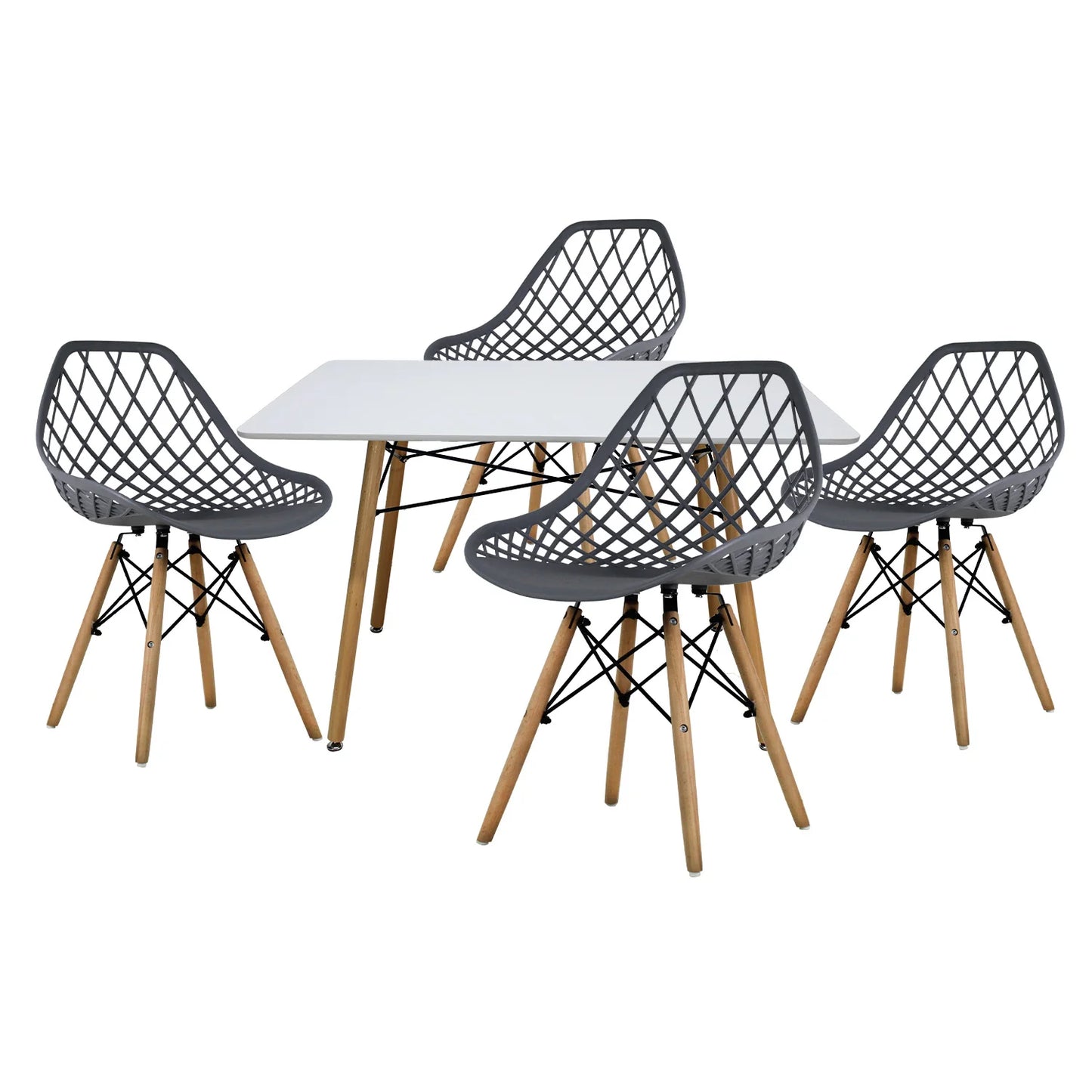 Comedor Vento 1.20m Rectangular Mel Blanco