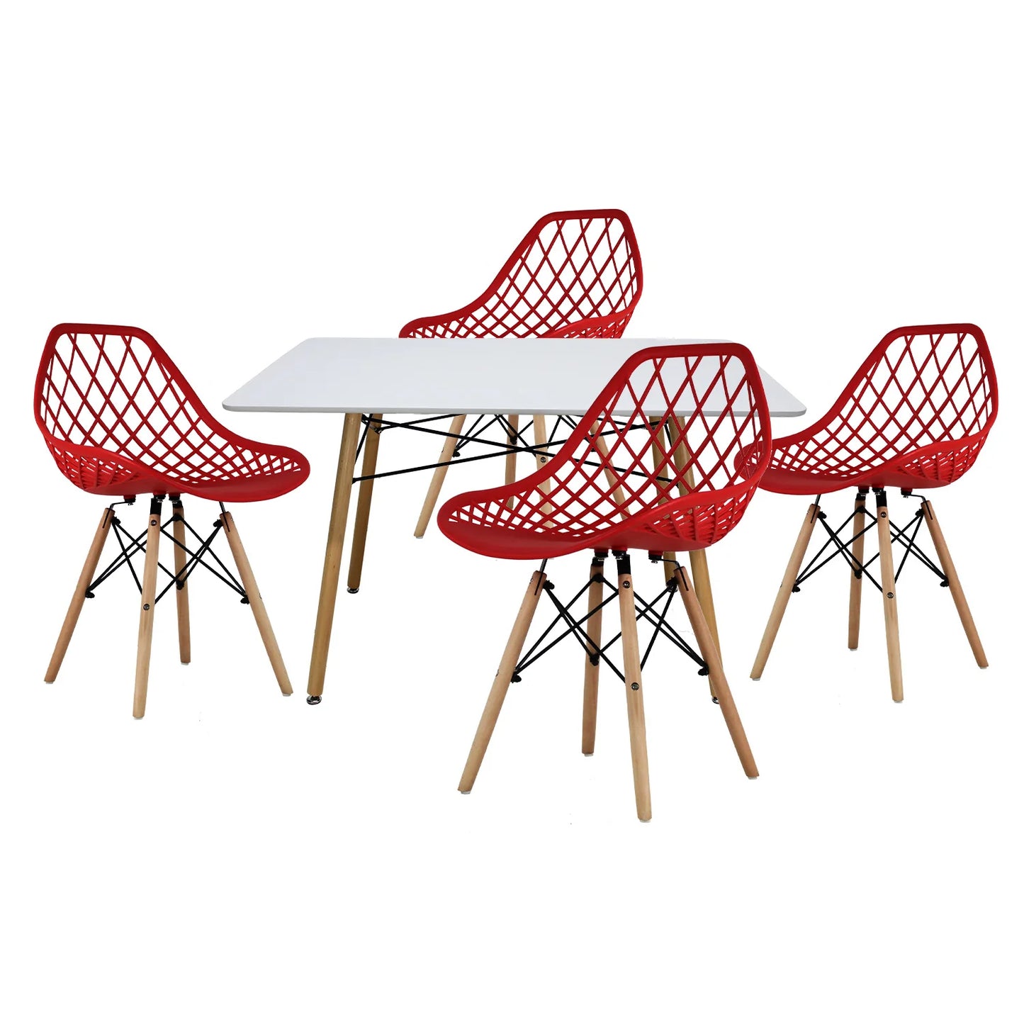 Comedor Vento 1.20m Rectangular Mel Blanco