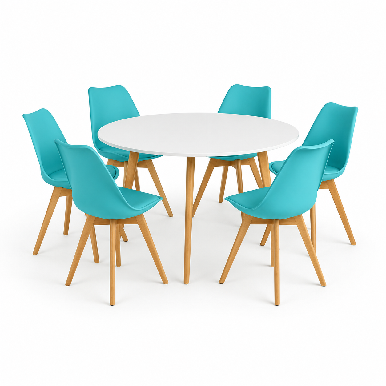 Comedor para 6 Personas Frankfurt Mesa Blanca
