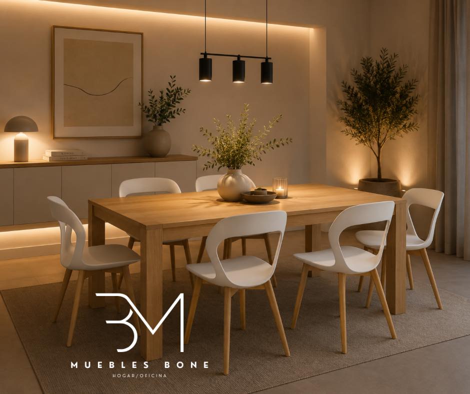 Comedor Minori +6 Personas con Sillas Moura