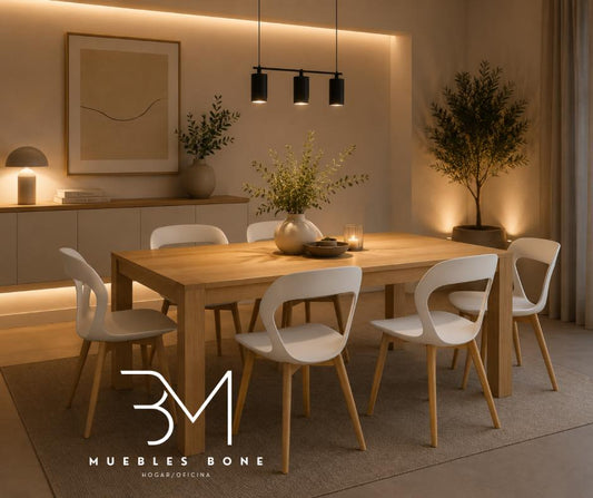 Comedor Minori +6 Personas con Sillas Moura