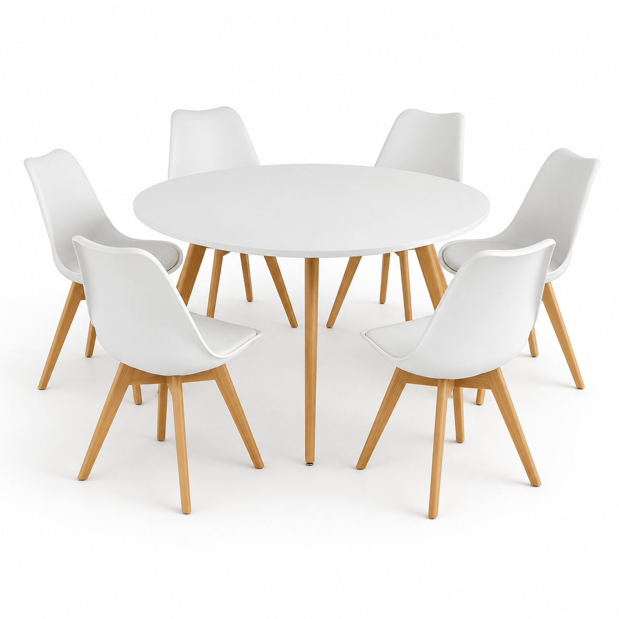 Comedor para 6 Personas Frankfurt Mesa Blanca