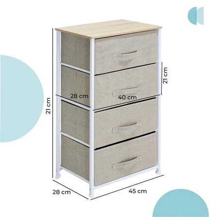 Organizador Carintia 4 Cajones