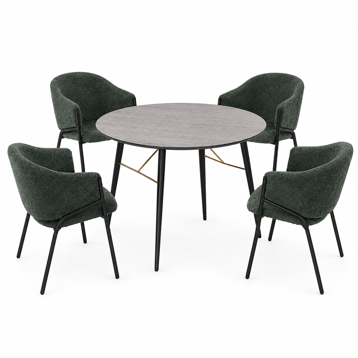 Comedor de 1m de Diametro ONNO+ISOLLA 4 personas