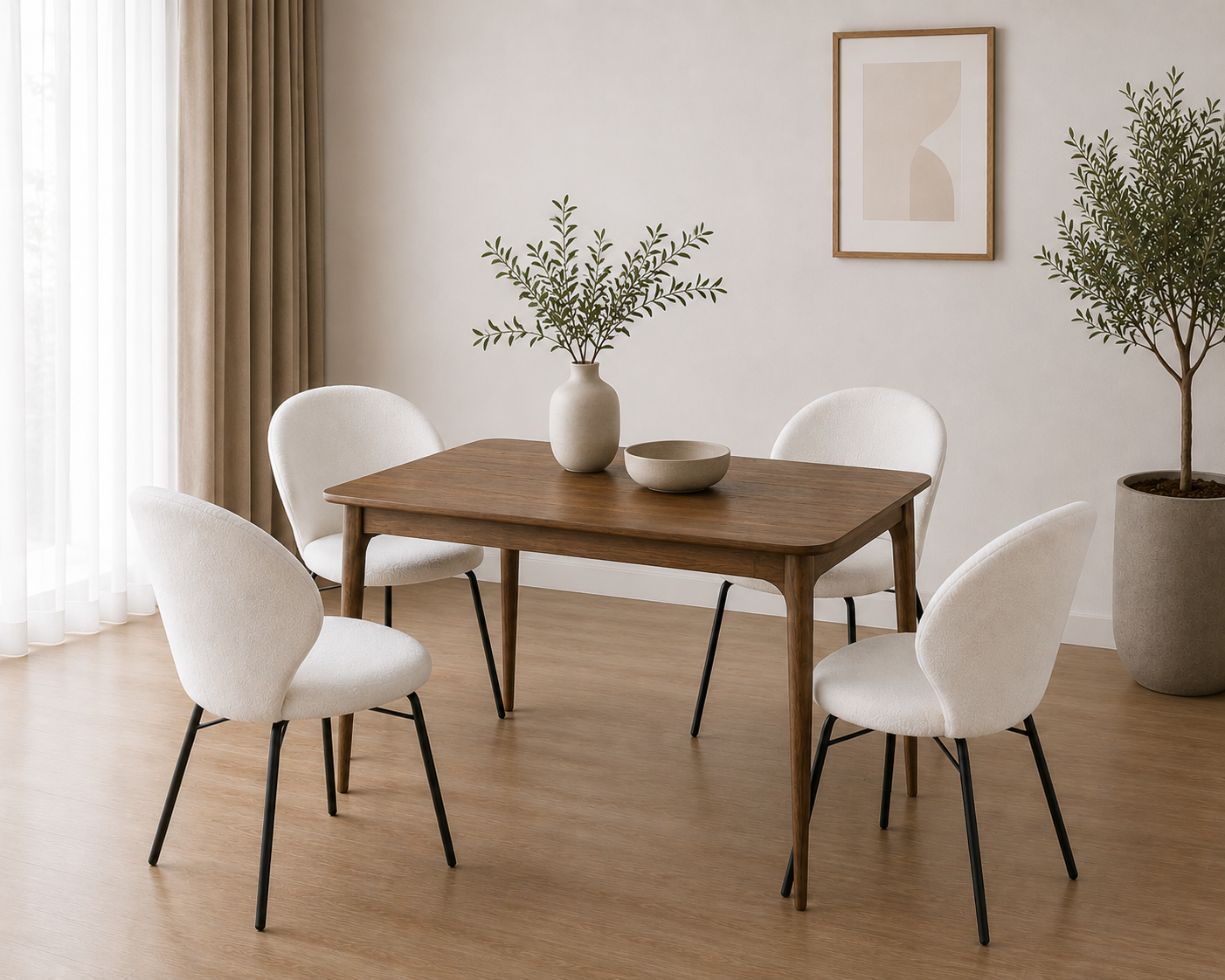 Mesa Madeiras con 4 Sillas Tucson 4 Personas