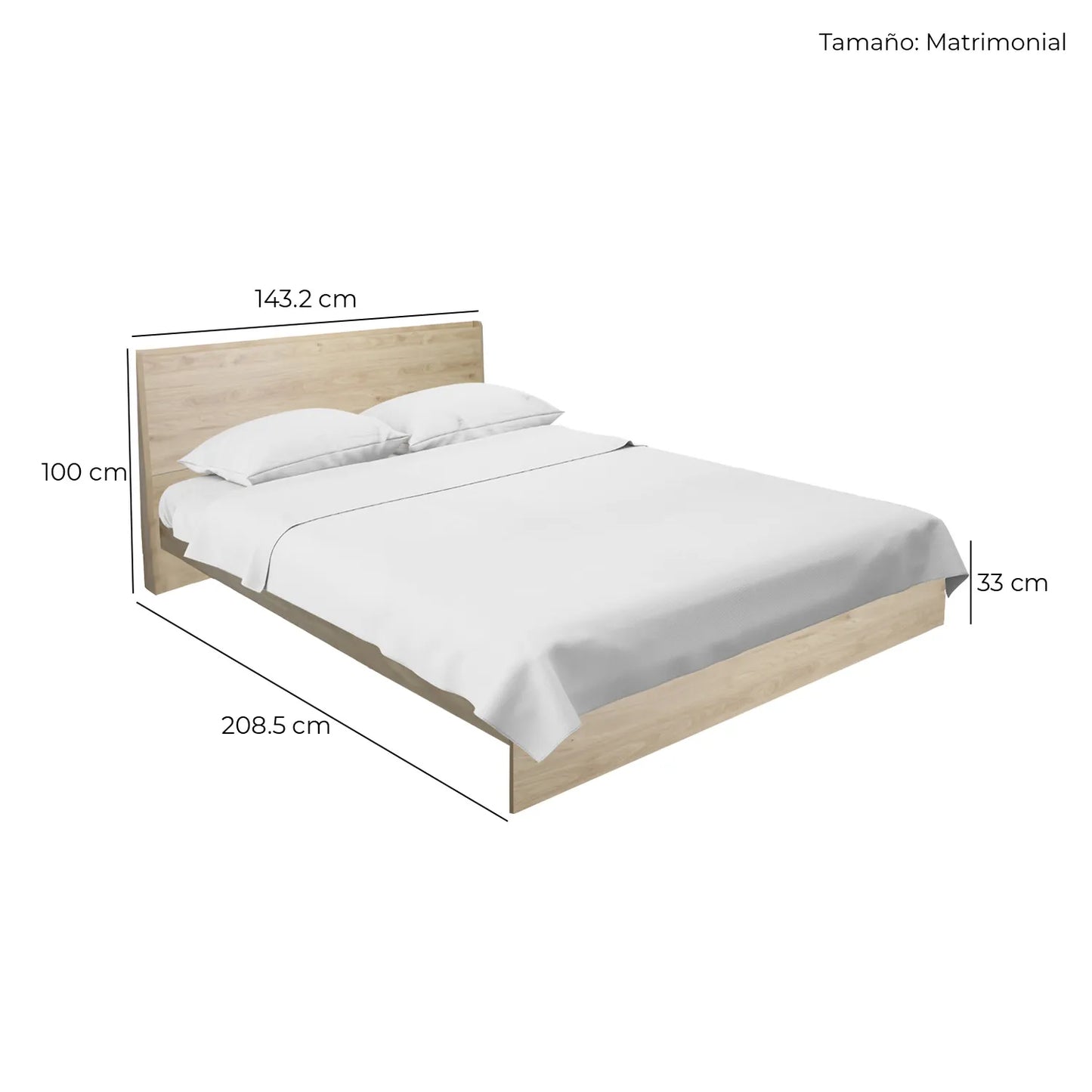 Cama Marsala Natural