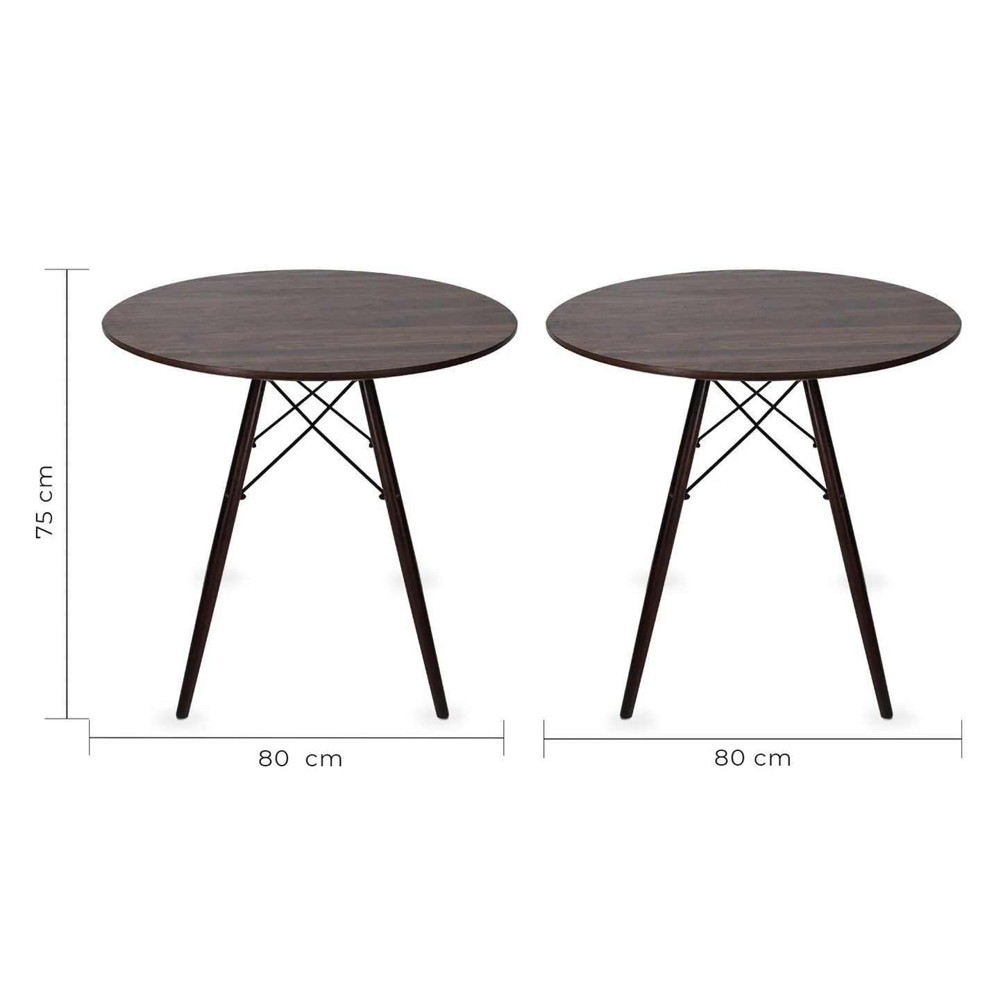 Comedor Eames Mesa 0.80m Nogal