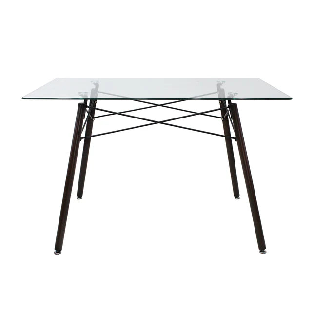 Mesa Eames Rectangular de Cristal