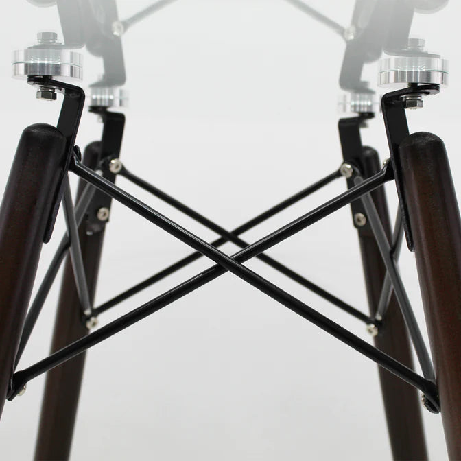 Mesa Eames Circular de .80cm D en Cristal