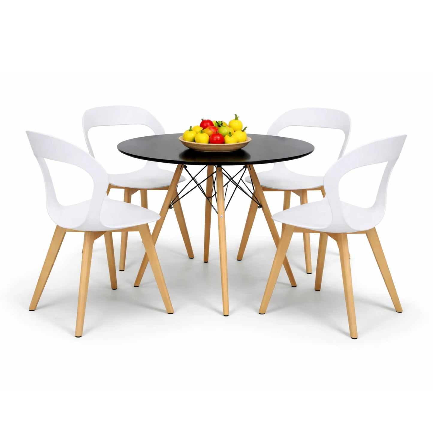 Comedor Moura con Mesa Eames 0.80m Negro