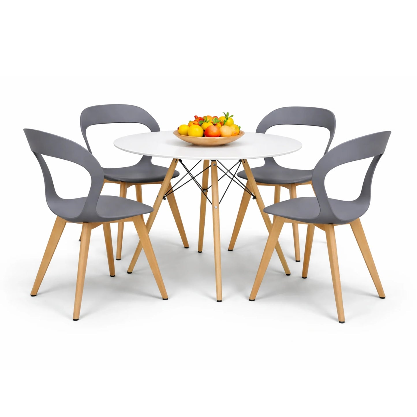 Comedor Moura con Mesa Eames 0.80m Blanco