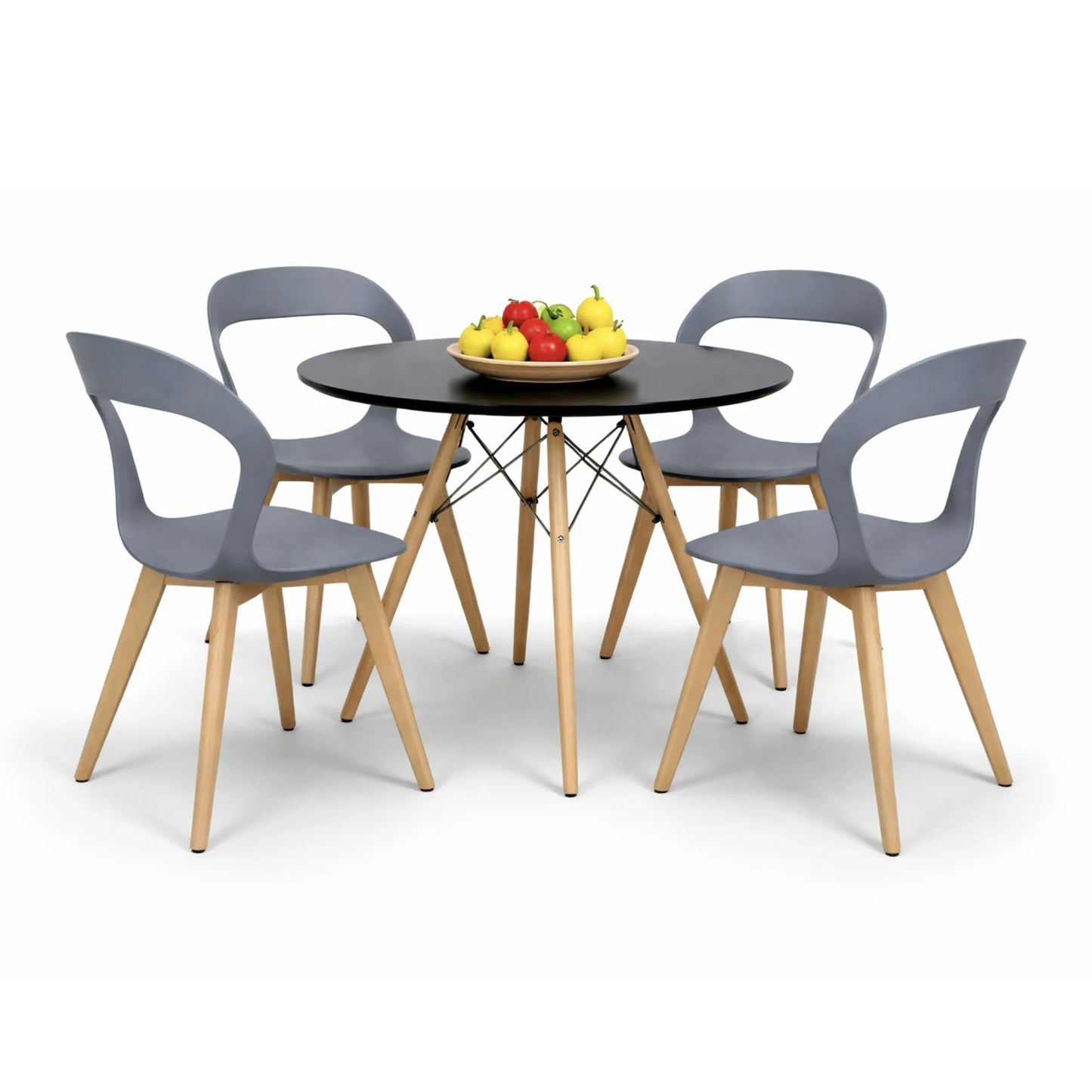 Comedor Moura con Mesa Eames 0.80m Negro