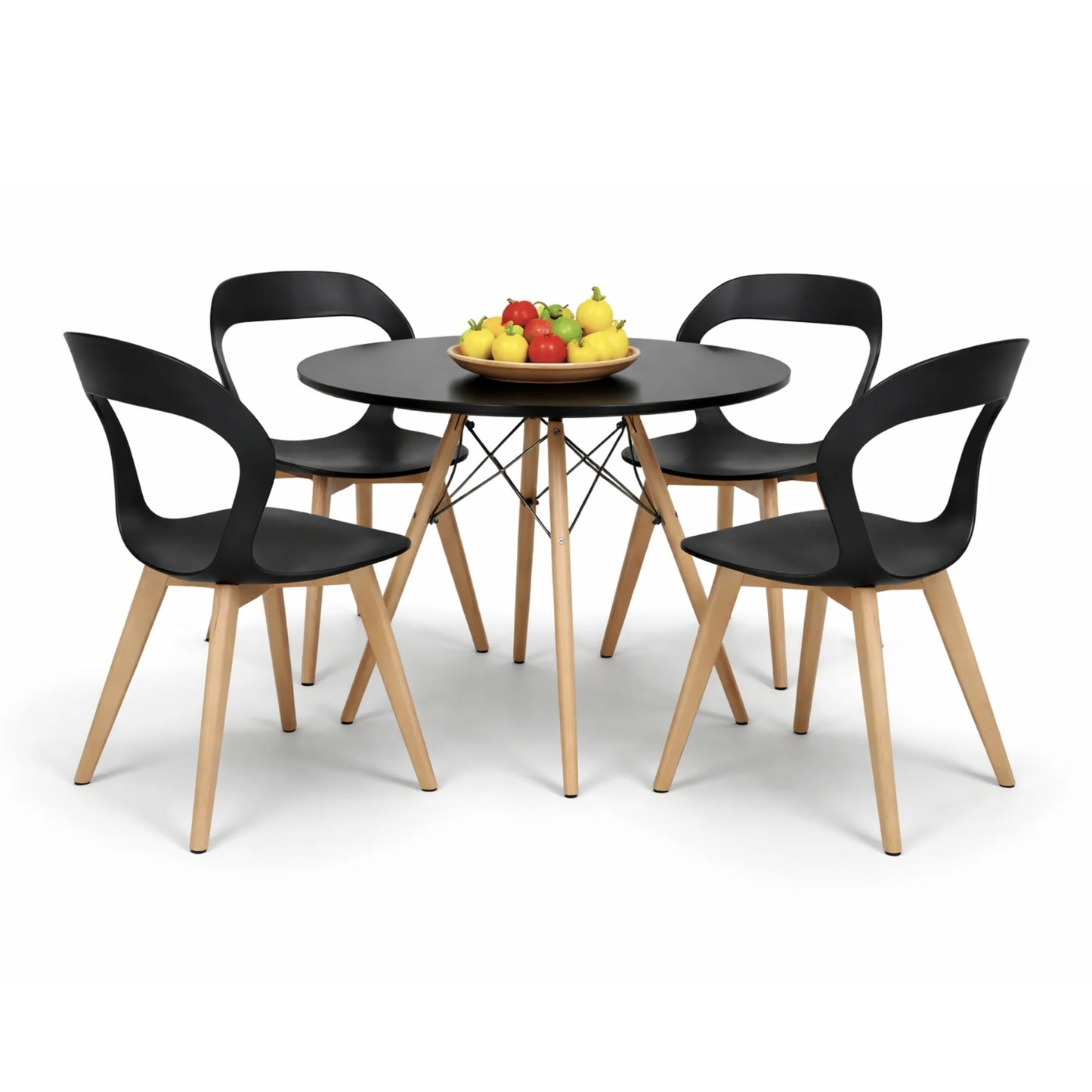 Comedor Moura con Mesa Eames 0.80m Negro