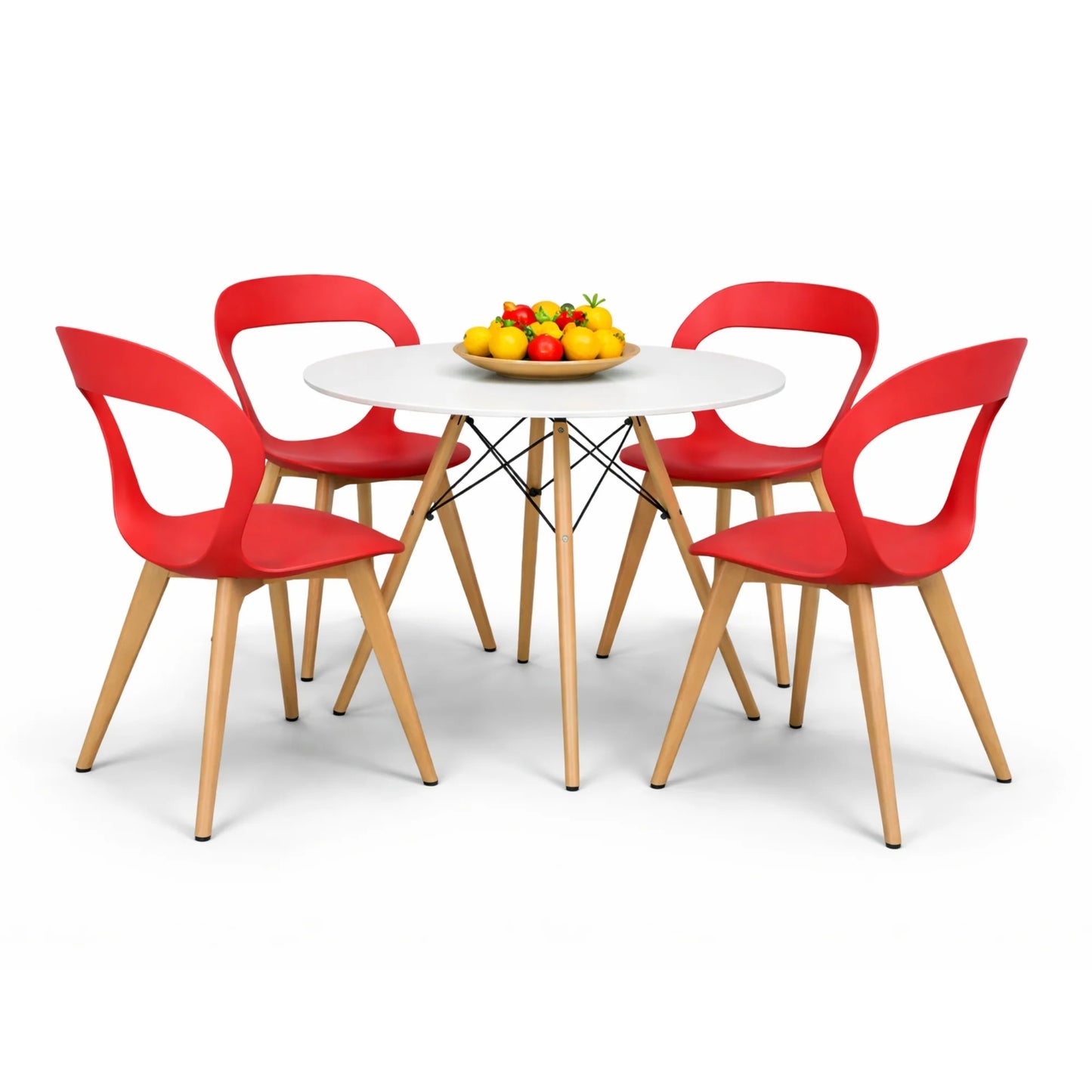 Comedor Moura con Mesa Eames 0.80m Blanco