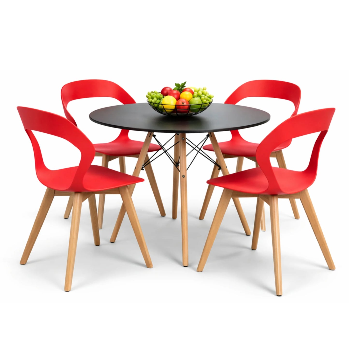Comedor Moura con Mesa Eames 0.80m Negro