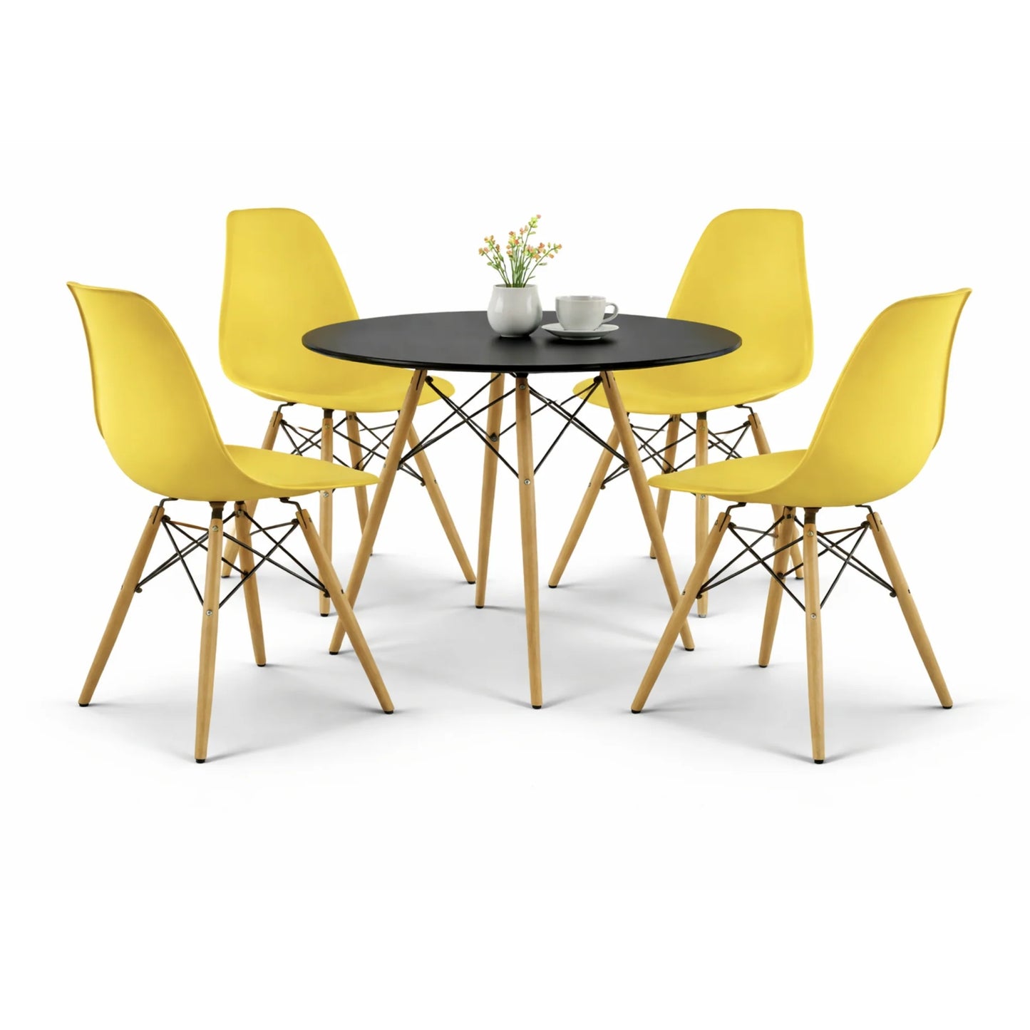 Comedor Eames Mesa 0.80m Negro