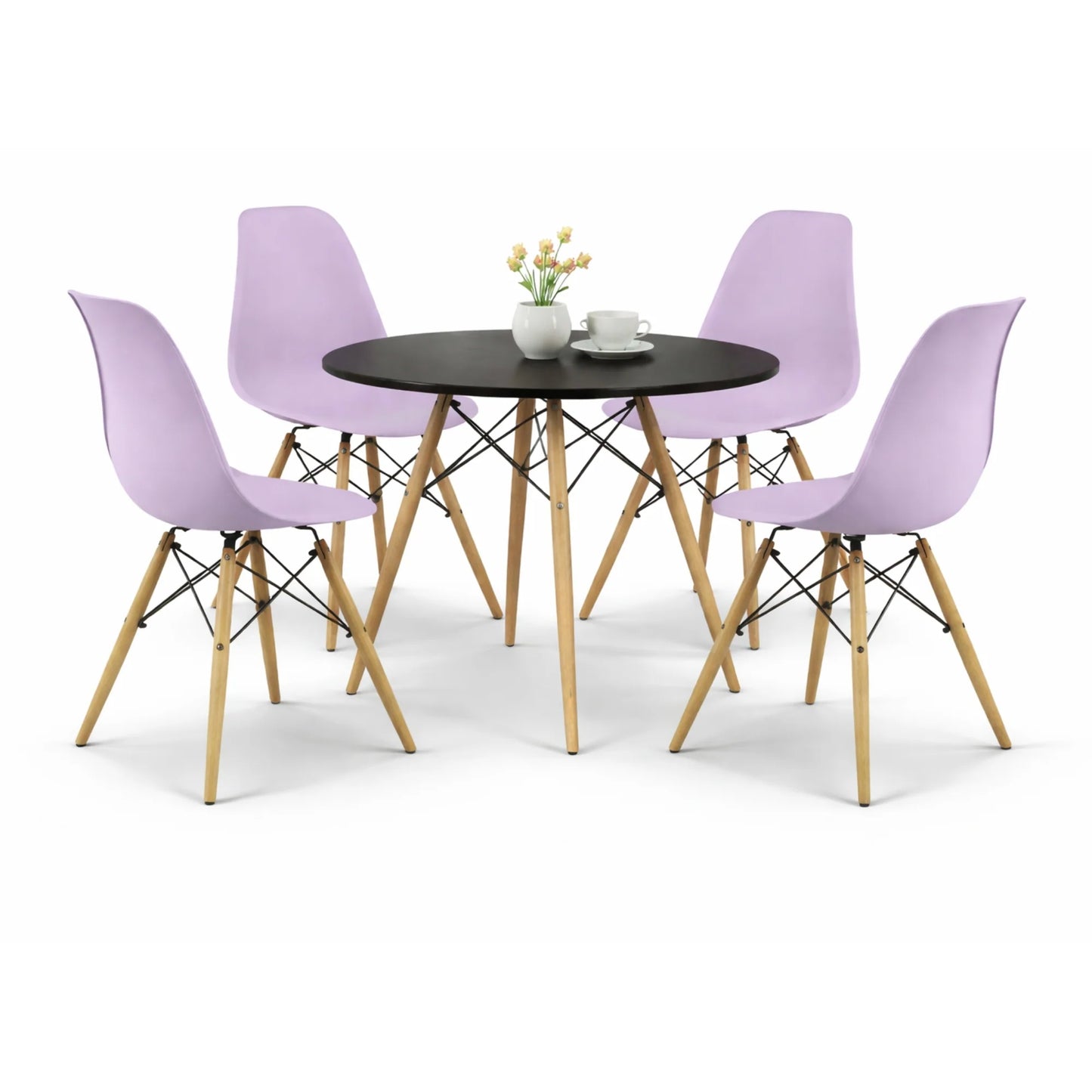 Comedor Eames Mesa 0.80m Negro