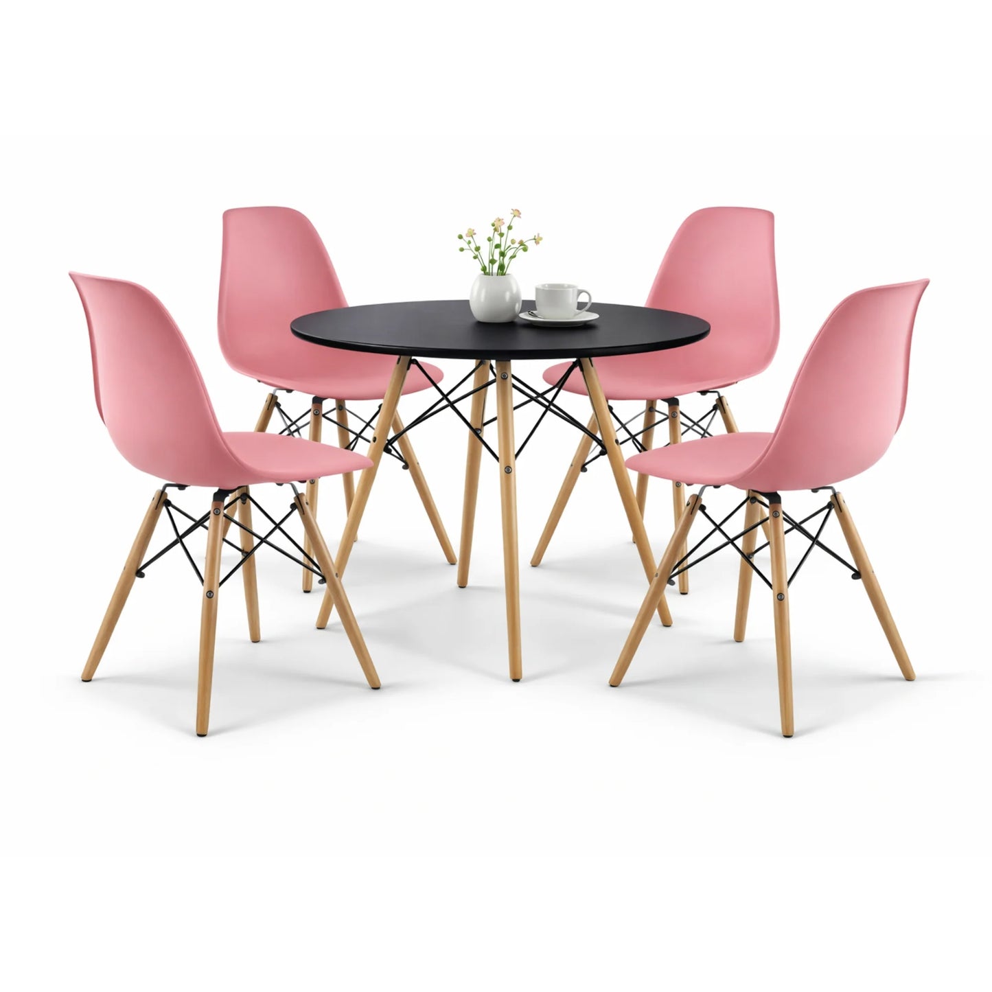 Comedor Eames Mesa 0.80m Negro