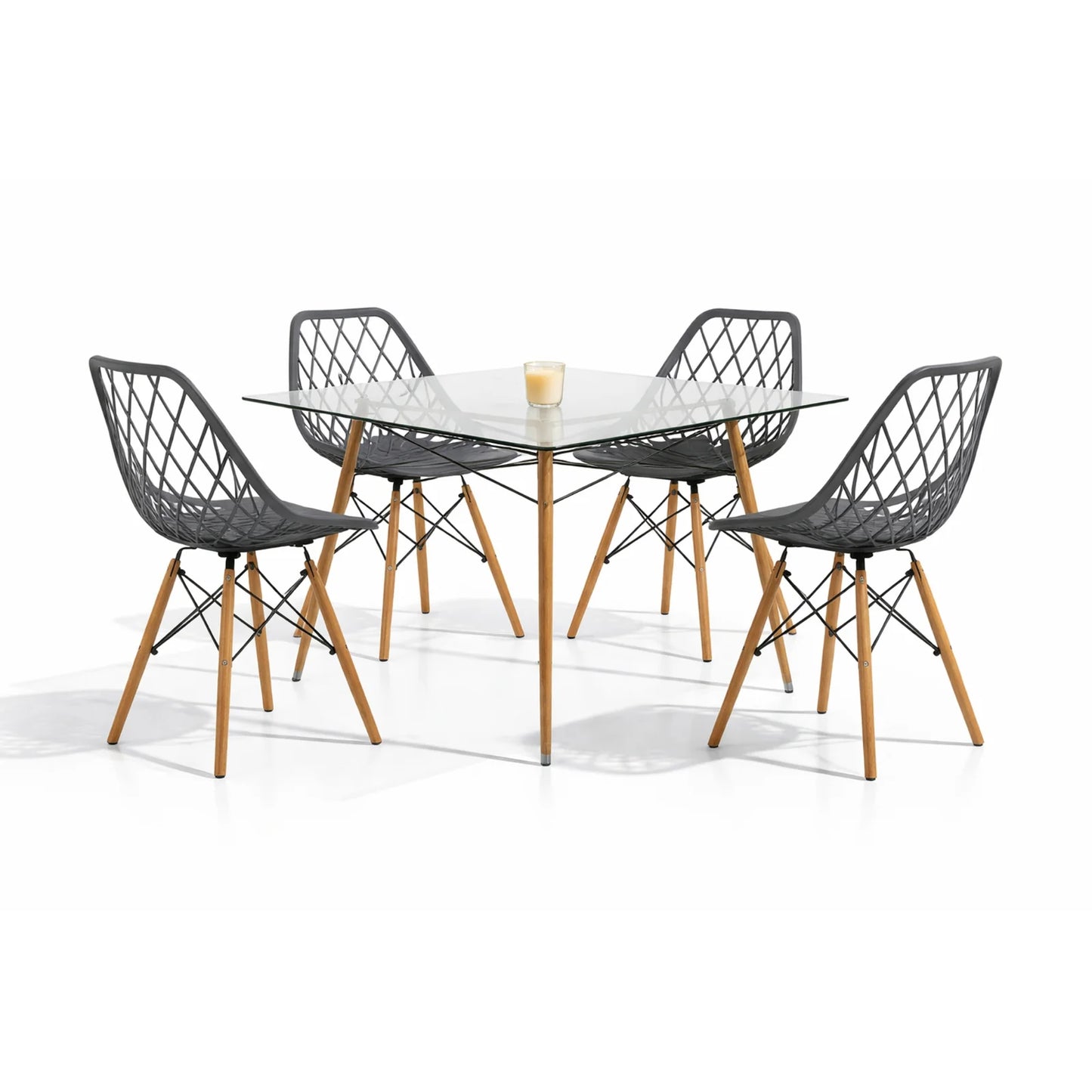 Comedor Vento 1.20m Rectangular Cristal