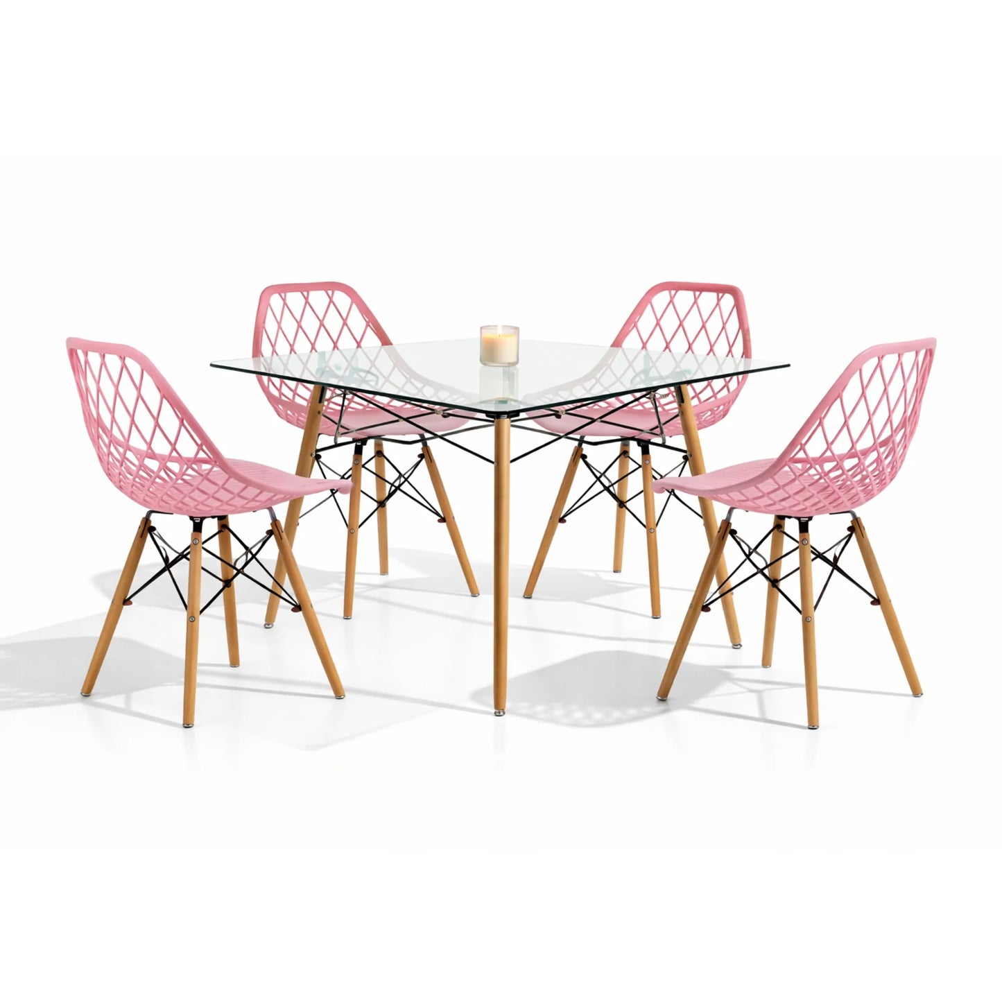 Comedor Vento 1.20m Rectangular Cristal