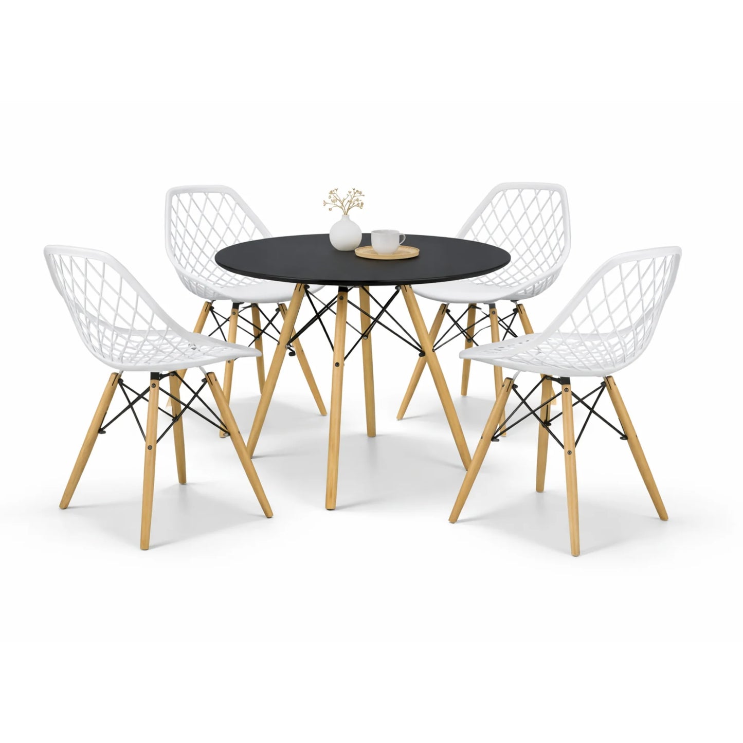 Comedor Vento con Mesa Eames 0.80m Negro