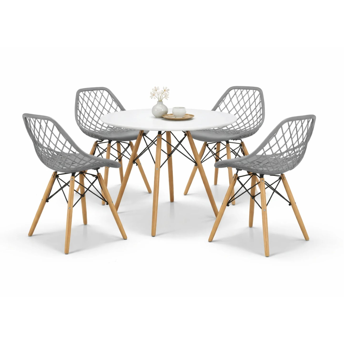 Comedor Vento Cristal 0.80m Blanco