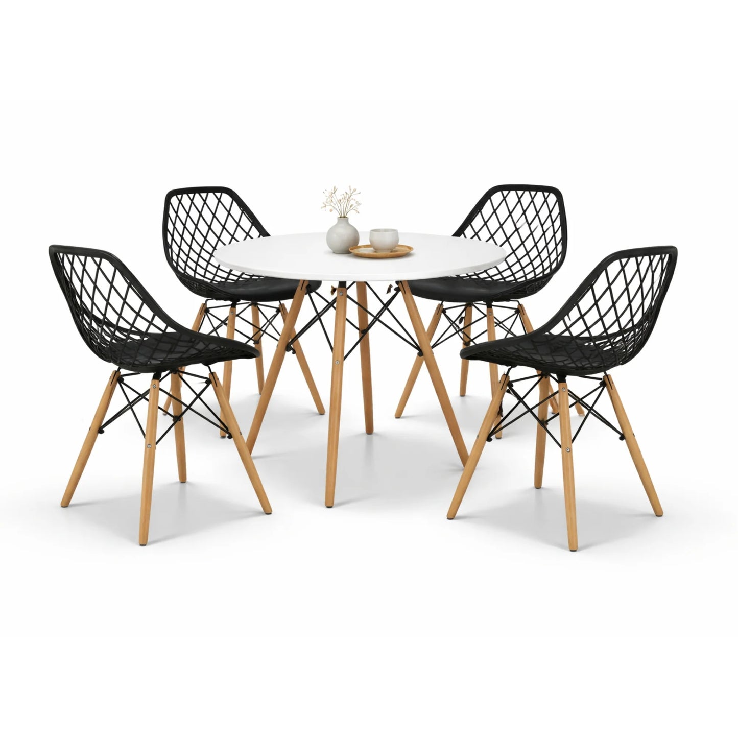 Comedor Vento Cristal 0.80m Blanco