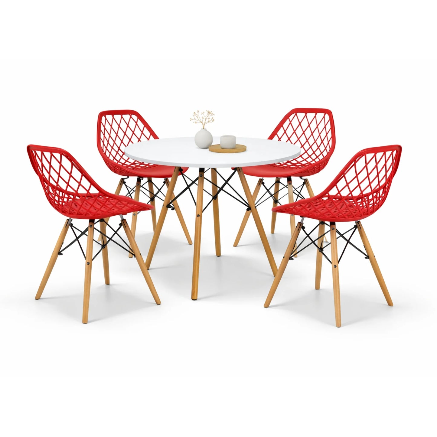 Comedor Vento Cristal 0.80m Blanco