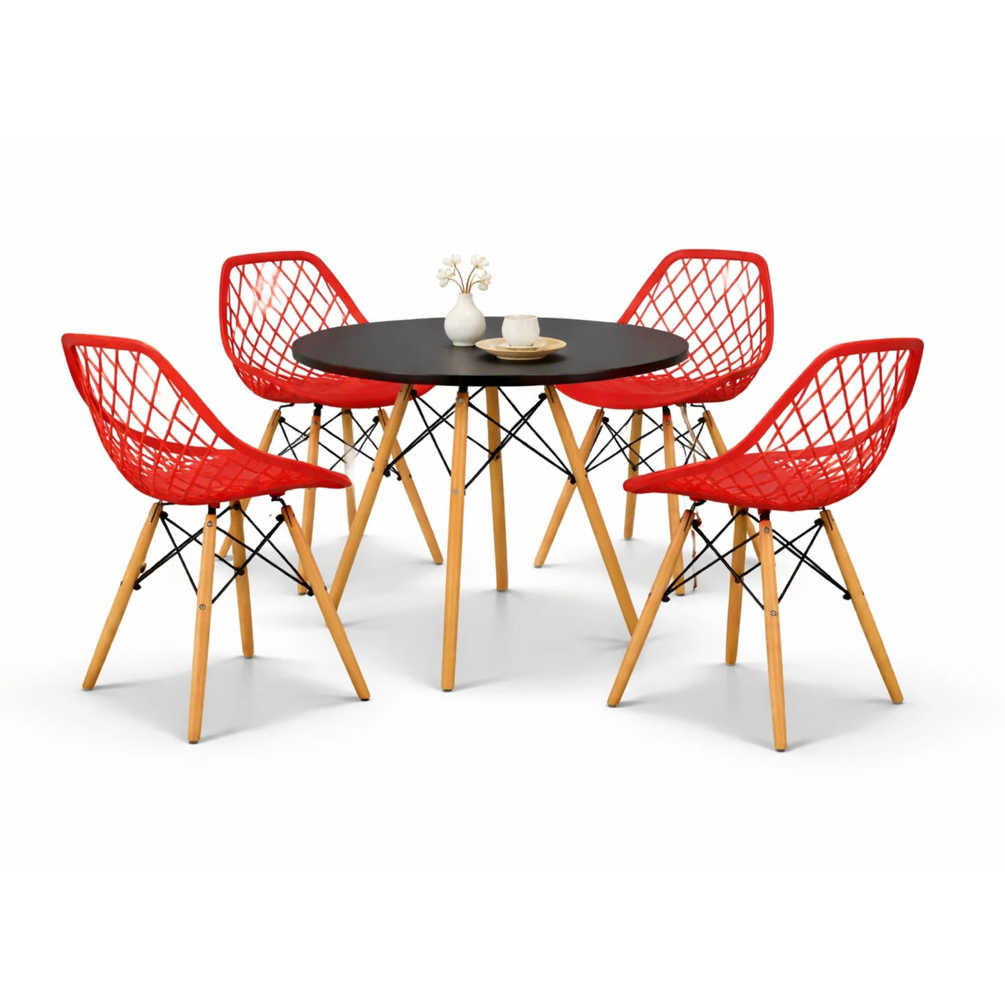 Comedor Vento con Mesa Eames 0.80m Negro