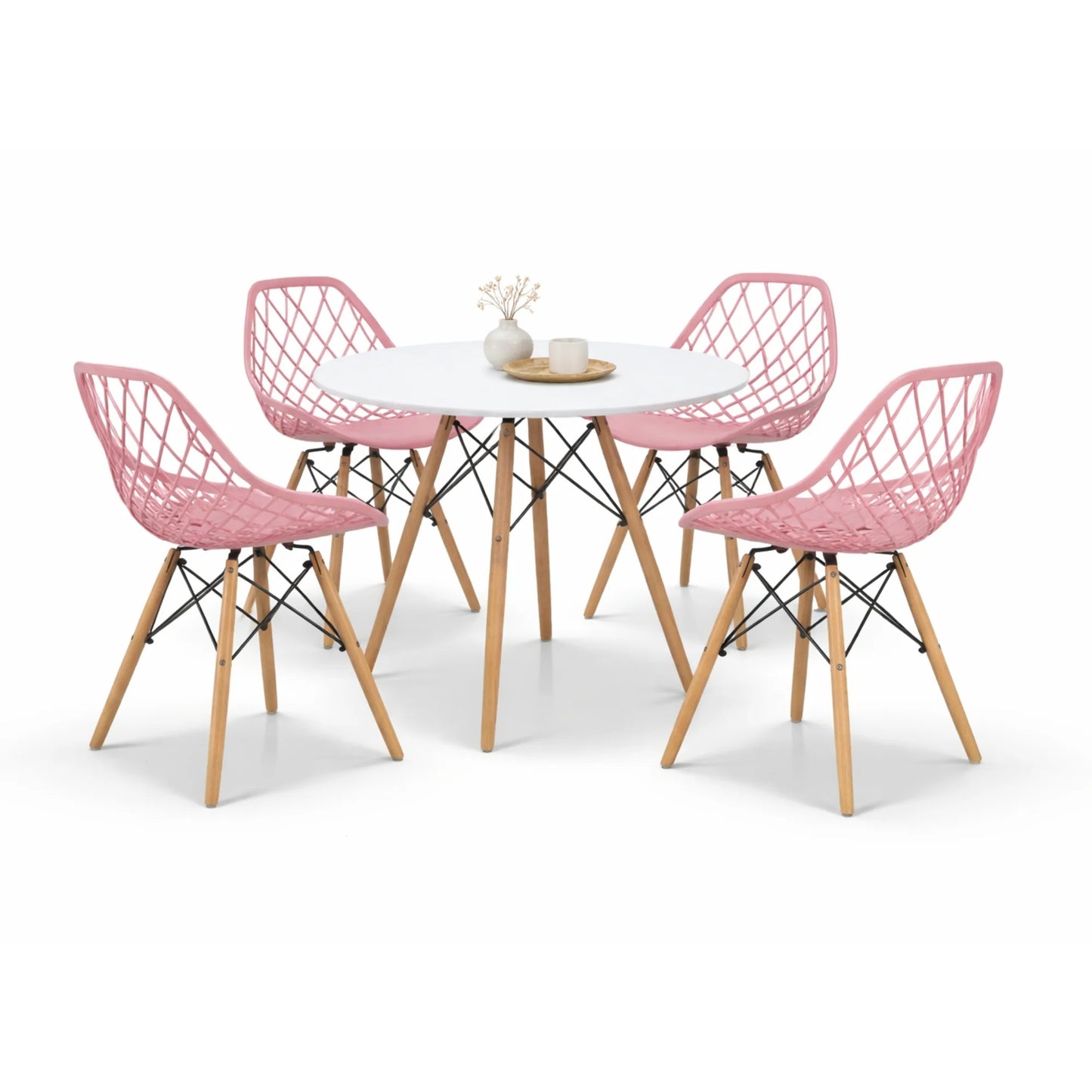 Comedor Vento Cristal 0.80m Blanco