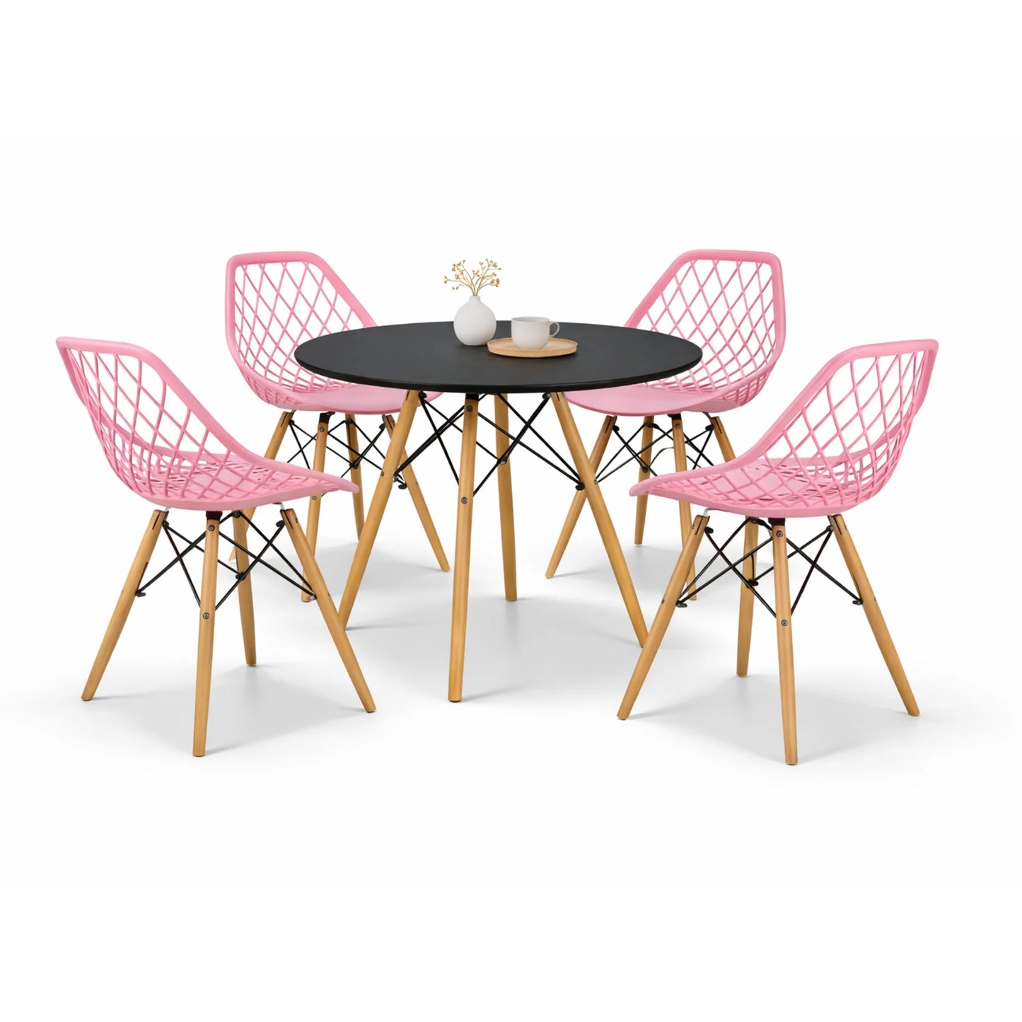 Comedor Vento con Mesa Eames 0.80m Negro