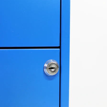 Archivero 2 Gavetas Color Azul Metálico