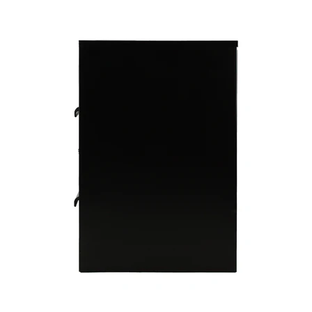 Archivero 2 Gavetas Color Negro Metálico